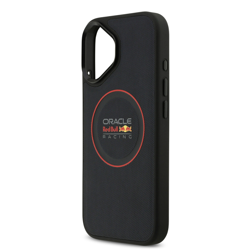 Apple iPhone 17 Kılıf Redbull Orjinal Lisanslı M-safe Şarj Özellikli Kırmızı Halka ve Logo Kabartmalı PU Deri Kapak - 7