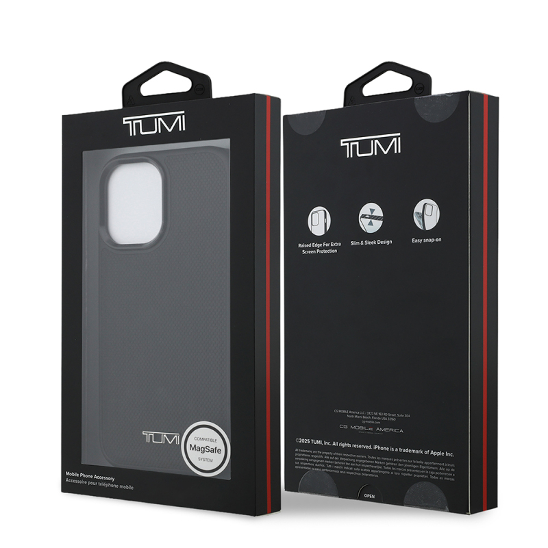 Apple iPhone 17 Kılıf TUMI M-safe Şarj Özellikli Deri Noktalı Dizayn Kapak - 9