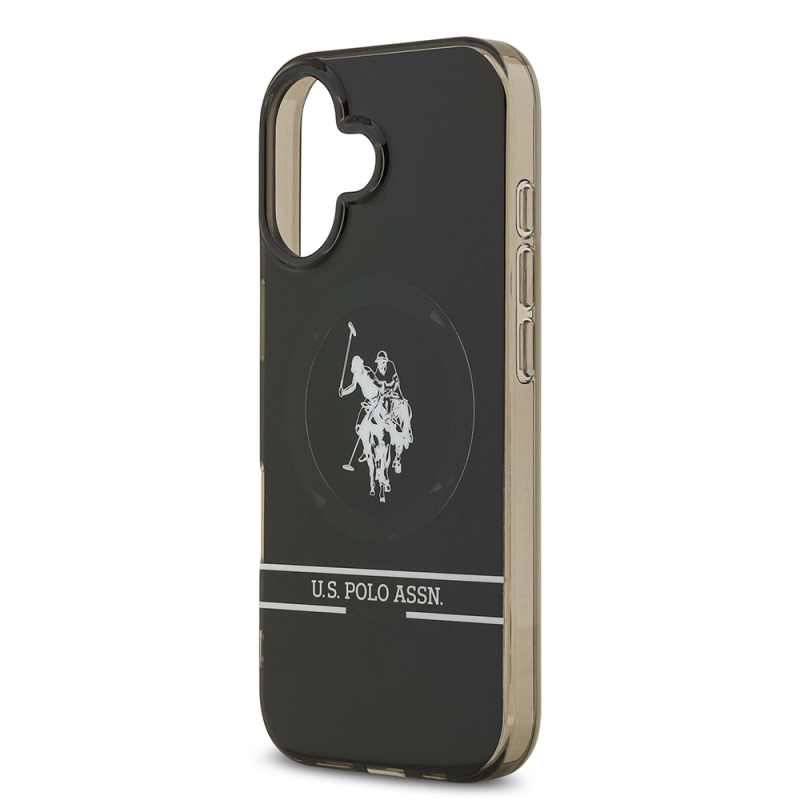 Apple iPhone 17 Kılıf U.S. Polo Assn. Orjinal Lisanslı M-safe Şarj Özellikli IML Double Horse Stripe Logolu Kapak - 7