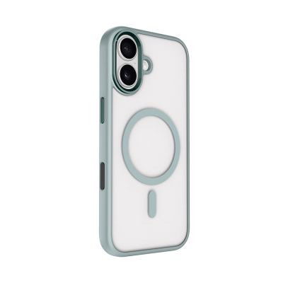 Apple iPhone 17 Kılıf Wireless Şarj Özellikli Zore Krom M-safe Silikon Kapak - 10