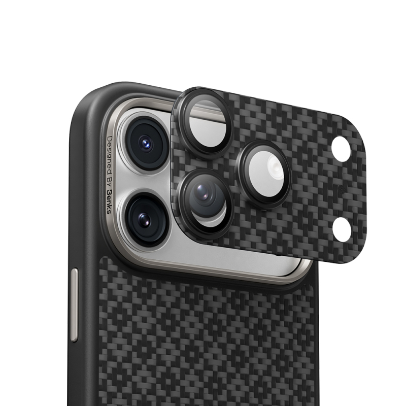 Apple iPhone 17 Pro Benks ArmorWarrior ArmorGrid Serisi Kevlar Kamera Lens Koruyucu - 9