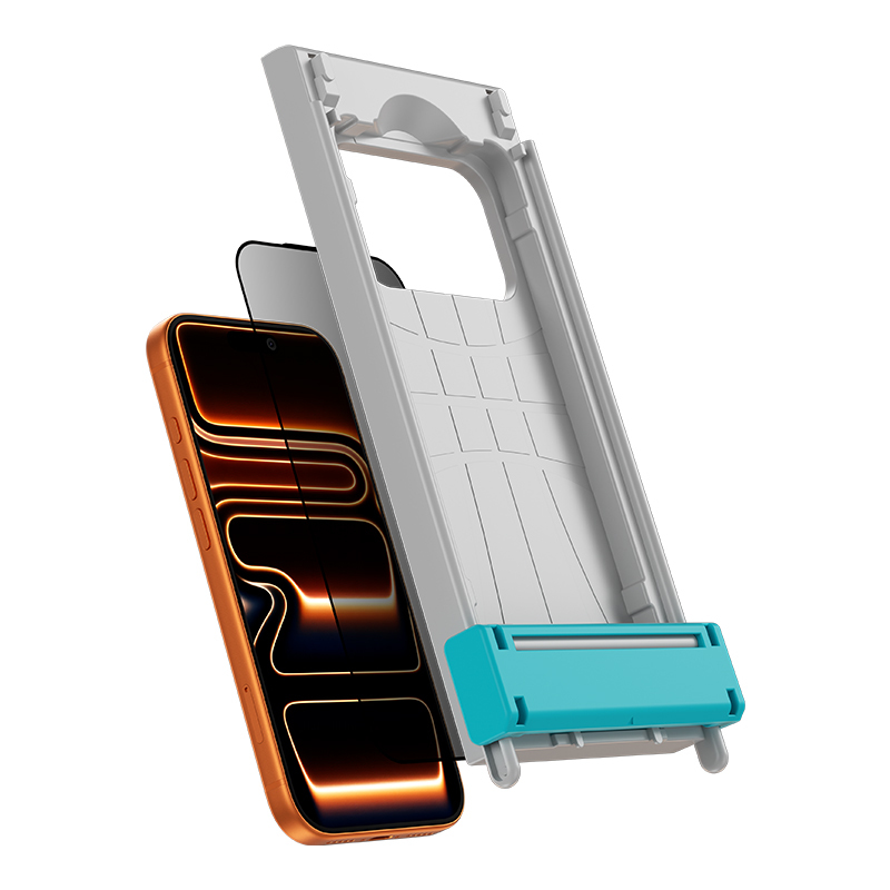 Apple iPhone 17 Pro Benks Glass Warrior 2.0 EZFita Privacy Ghost Glass Screen Protector + Easy Application Tool - 5