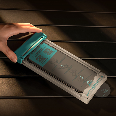 Apple iPhone 17 Pro Benks Glass Warrior 2.0 EZFita Privacy Ghost Glass Screen Protector + Easy Application Tool - 14