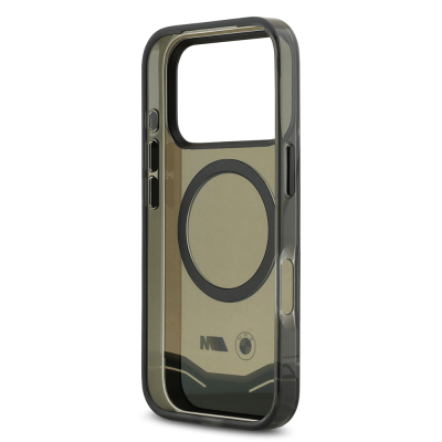 Apple iPhone 17 Pro Case BMW Original Licensed M-Safe Charging Feature Metal Button Design Transparent M Design Cover - 8