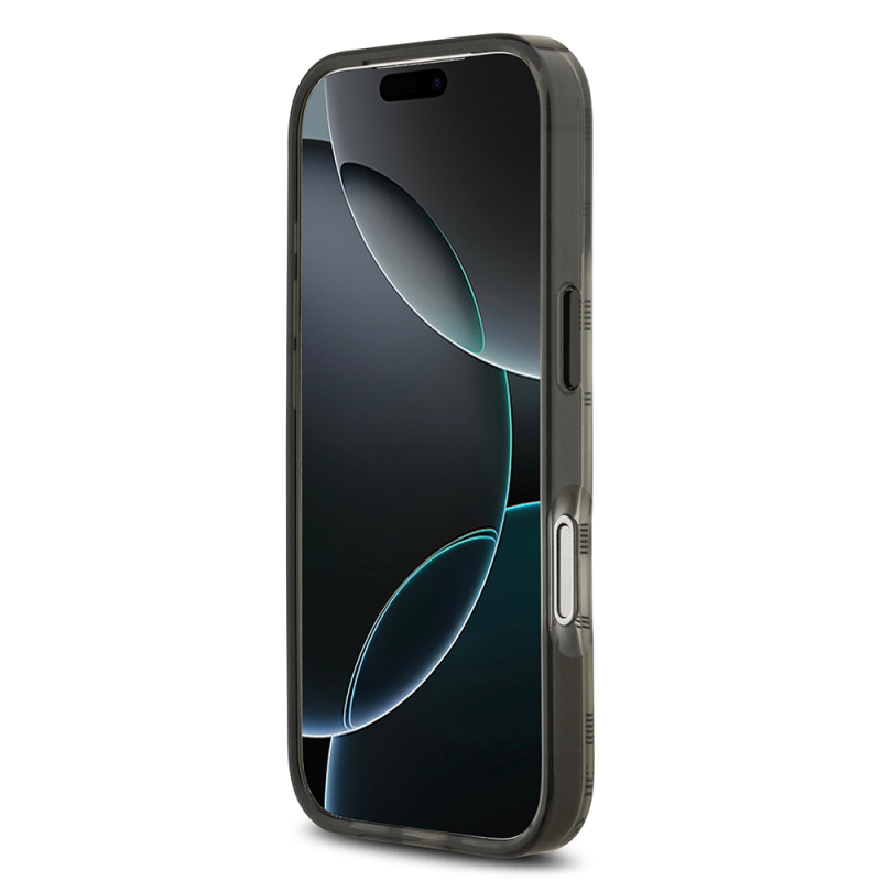 Apple iPhone 17 Pro Case BMW Original Licensed M-Safe Charging Feature Metal Camera Button Horizontal Stripe M Design Cover - 15