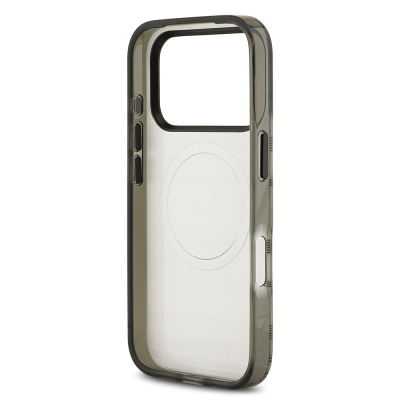 Apple iPhone 17 Pro Case BMW Original Licensed M-Safe Charging Feature Metal Camera Button Horizontal Stripe M Design Cover - 17