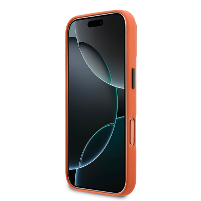 Apple iPhone 17 Pro Case BMW Original Licensed M-safe Charging Feature Stand Metal Camera Frame M Logo PU Leather Cover - 5