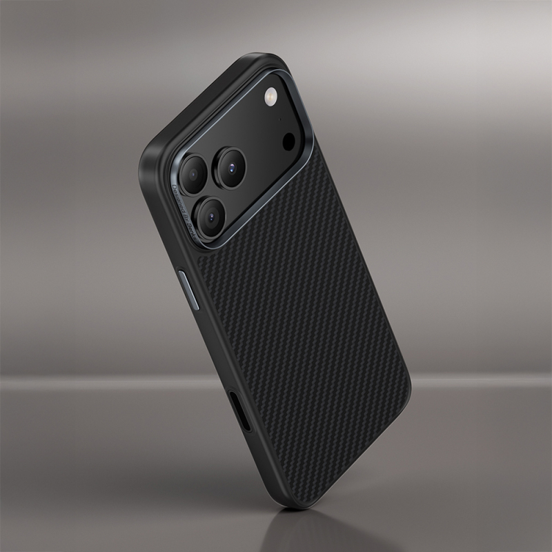 Apple iPhone 17 Pro Case Carbon Fiber M-Safe Charging Feature Benks Hybrid ArmorPro 600D Kevlar Cover - 6