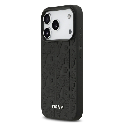 Apple iPhone 17 Pro Case DKNY Original Licensed M-safe Charging Feature 3D Printed Grid Pattern Cover - 11