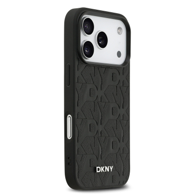 Apple iPhone 17 Pro Case DKNY Original Licensed M-safe Charging Feature 3D Printed Grid Pattern Cover - 13