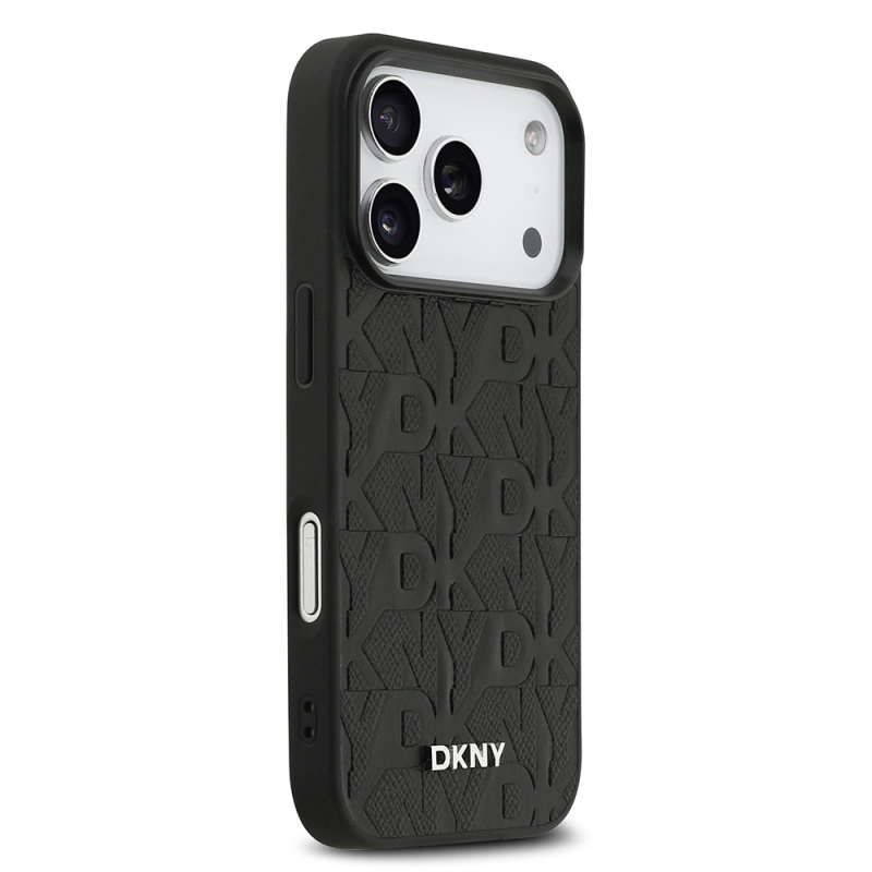 Apple iPhone 17 Pro Case DKNY Original Licensed M-safe Charging Feature 3D Printed Grid Pattern Cover - 13