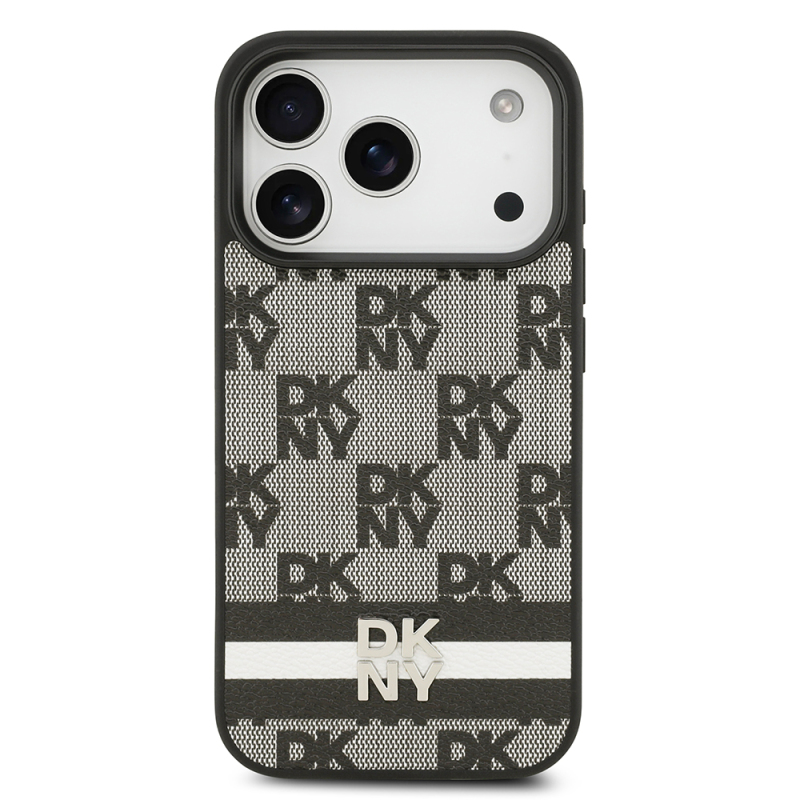 Apple iPhone 17 Pro Case DKNY Original Licensed M-safe Charging Feature 3D Printed Metal Logo Cover - 4