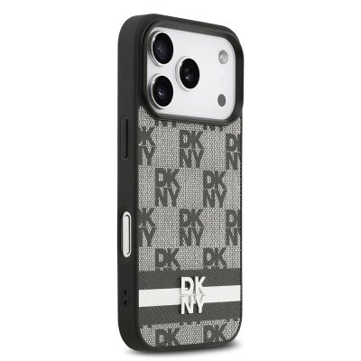 Apple iPhone 17 Pro Case DKNY Original Licensed M-safe Charging Feature 3D Printed Metal Logo Cover - 5