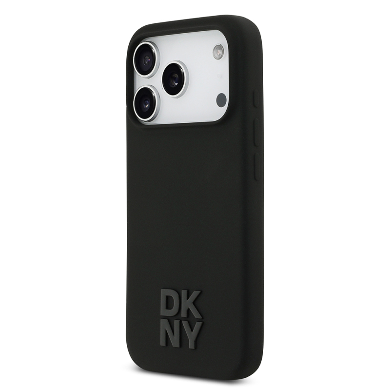 Apple iPhone 17 Pro Case DKNY Original Licensed M-Safe Charging Feature Metal Logo Silicone Cover - 4
