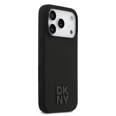 Apple iPhone 17 Pro Case DKNY Original Licensed M-Safe Charging Feature Metal Logo Silicone Cover - 6