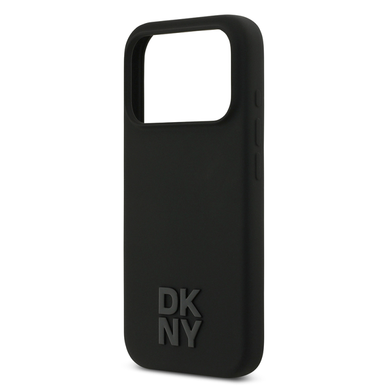 Apple iPhone 17 Pro Case DKNY Original Licensed M-Safe Charging Feature Metal Logo Silicone Cover - 8