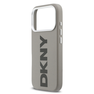 Apple iPhone 17 Pro Case DKNY Original Licensed M-safe Charging Feature PU Large Vertical Logo Cover - 23