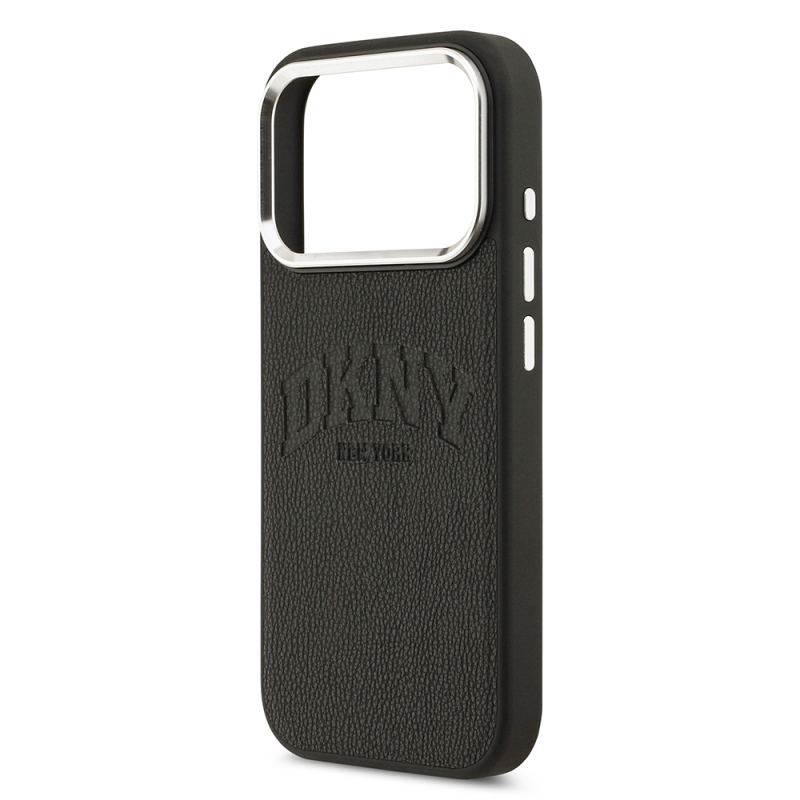 Apple iPhone 17 Pro Case DKNY Original Licensed M-safe Charging Feature PU Leather Embossed Cover - 8