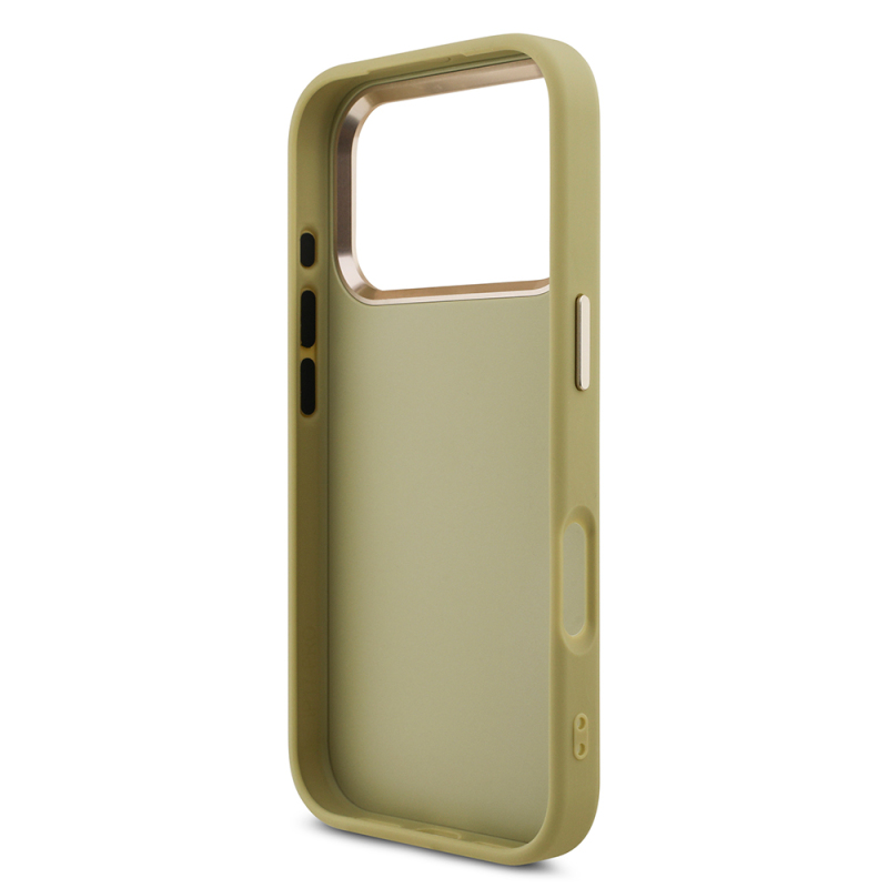 Apple iPhone 17 Pro Case Guess Original Licensed 4G Large Metal Camera Frame and Logo Glitter Cover - 11