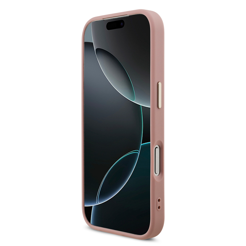 Apple iPhone 17 Pro Case Guess Original Licensed 4G Large Metal Camera Frame and Logo Glitter Cover - 23
