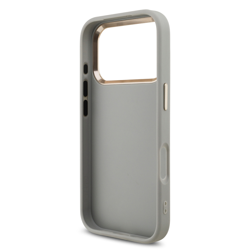 Apple iPhone 17 Pro Case Guess Original Licensed 4G Large Metal Camera Frame and Logo Glitter Cover - 32