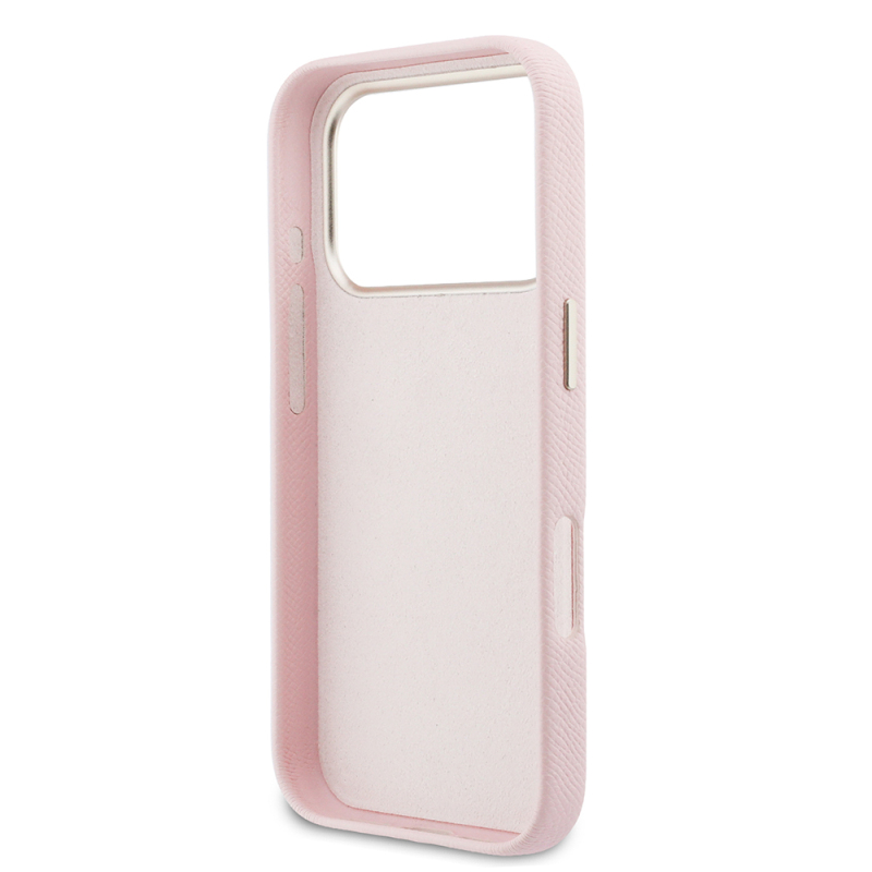 Apple iPhone 17 Pro Case Guess Original Licensed 4G Large Metal Camera Frame PU Leather Resin Cover - 8