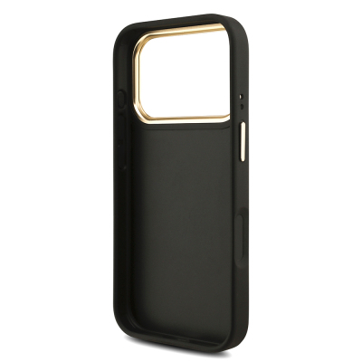 Apple iPhone 17 Pro Case Guess Original Licensed 4G Large Metal Logo Thick Strap Cover - 8