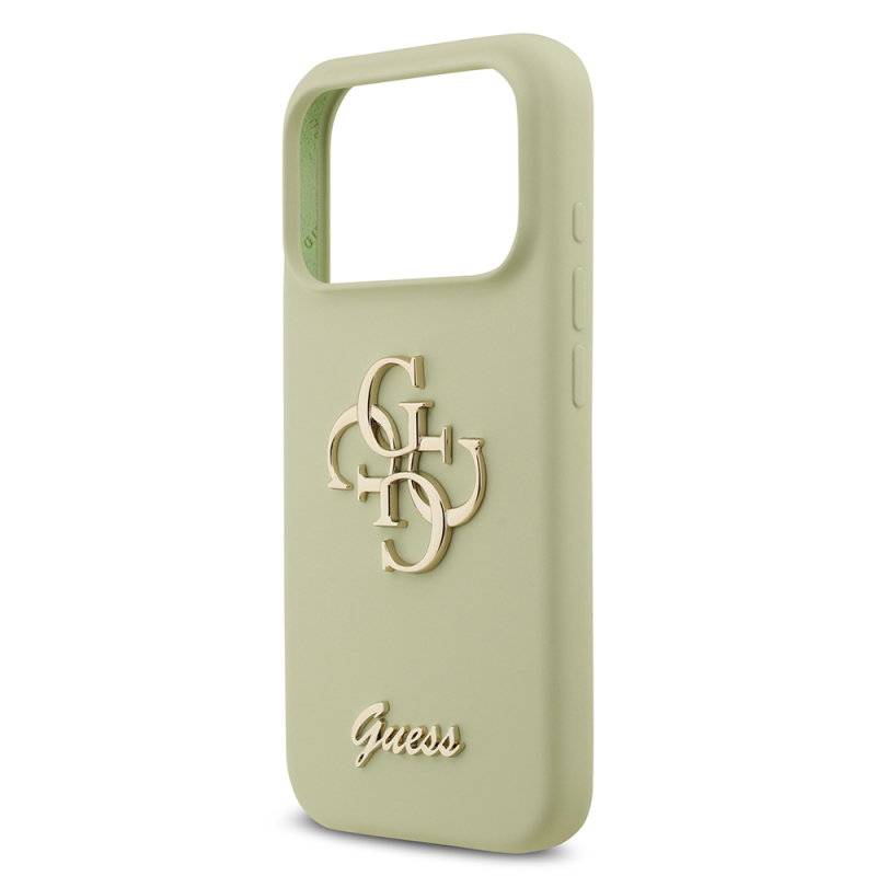 Apple iPhone 17 Pro Case Guess Original Licensed Grained Text Logo Cover - 17