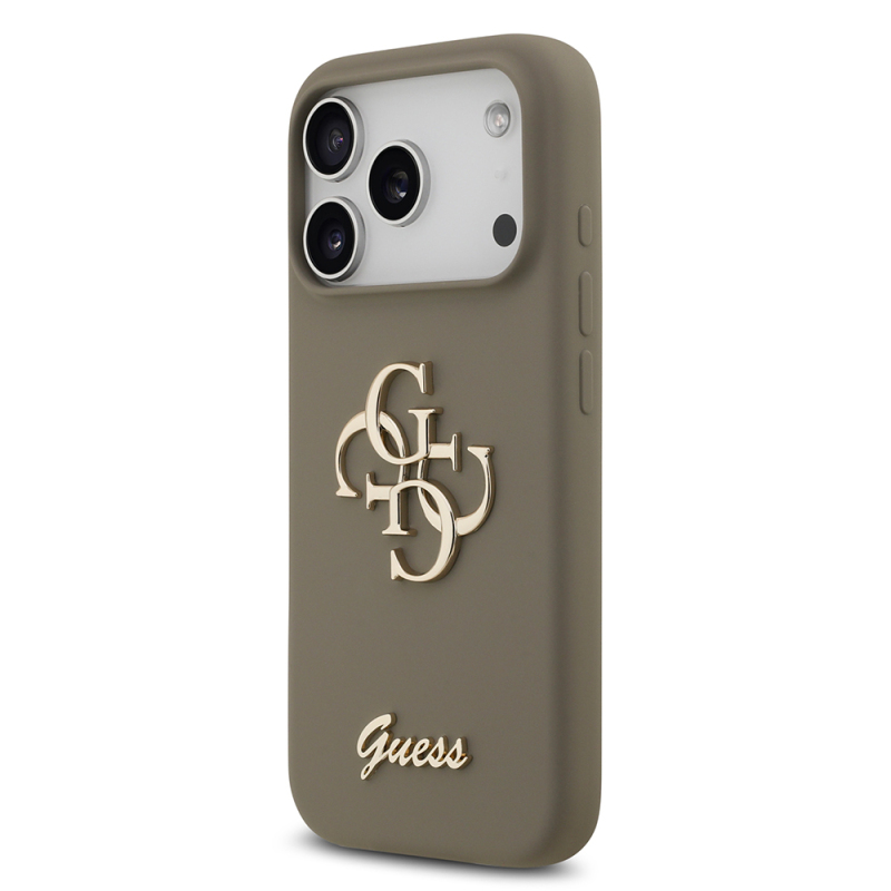 Apple iPhone 17 Pro Case Guess Original Licensed Grained Text Logo Cover - 27