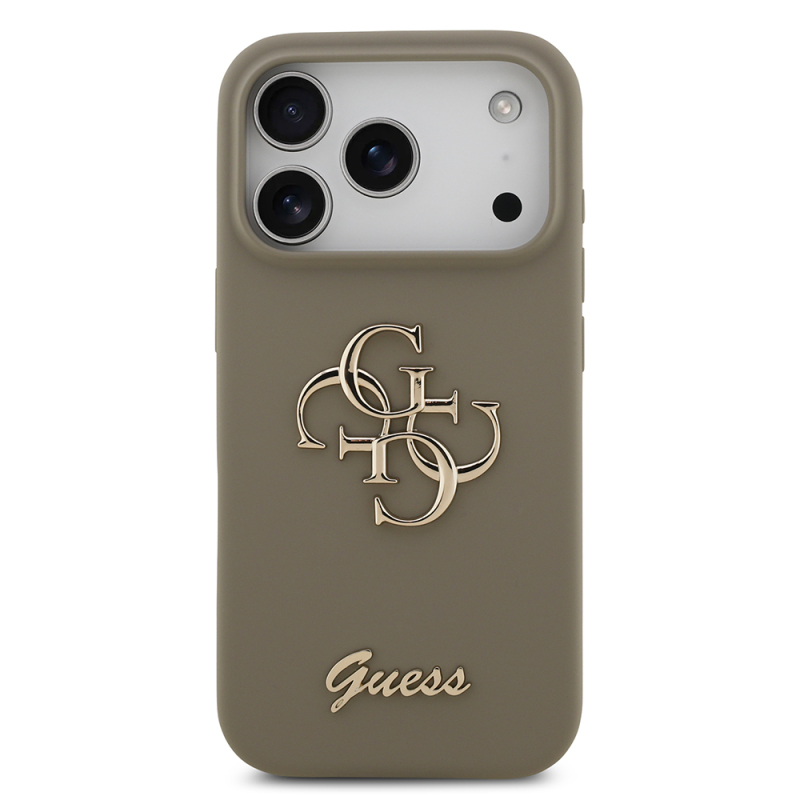 Apple iPhone 17 Pro Case Guess Original Licensed Grained Text Logo Cover - 28