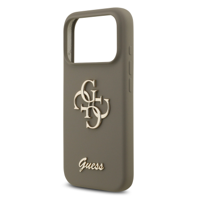 Apple iPhone 17 Pro Case Guess Original Licensed Grained Text Logo Cover - 31