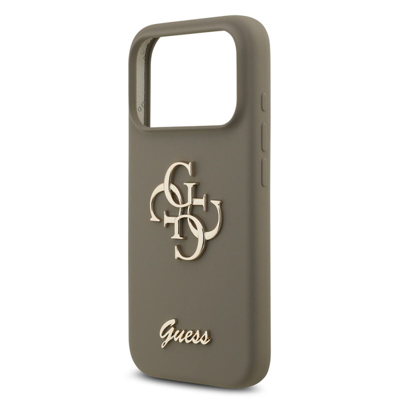 Apple iPhone 17 Pro Case Guess Original Licensed Grained Text Logo Cover - 31