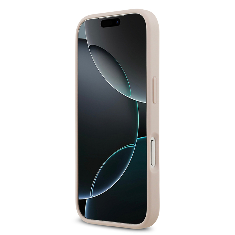 Apple iPhone 17 Pro Case Guess Original Licensed M-safe Charging Feature Circle Classic Cover with Text Logo - 8