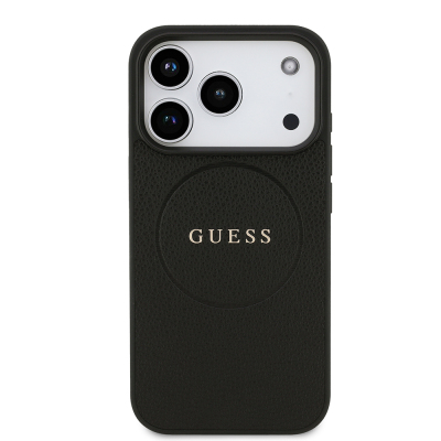 Apple iPhone 17 Pro Case Guess Original Licensed M-safe Charging Feature Logo PU Leather Cover - 4