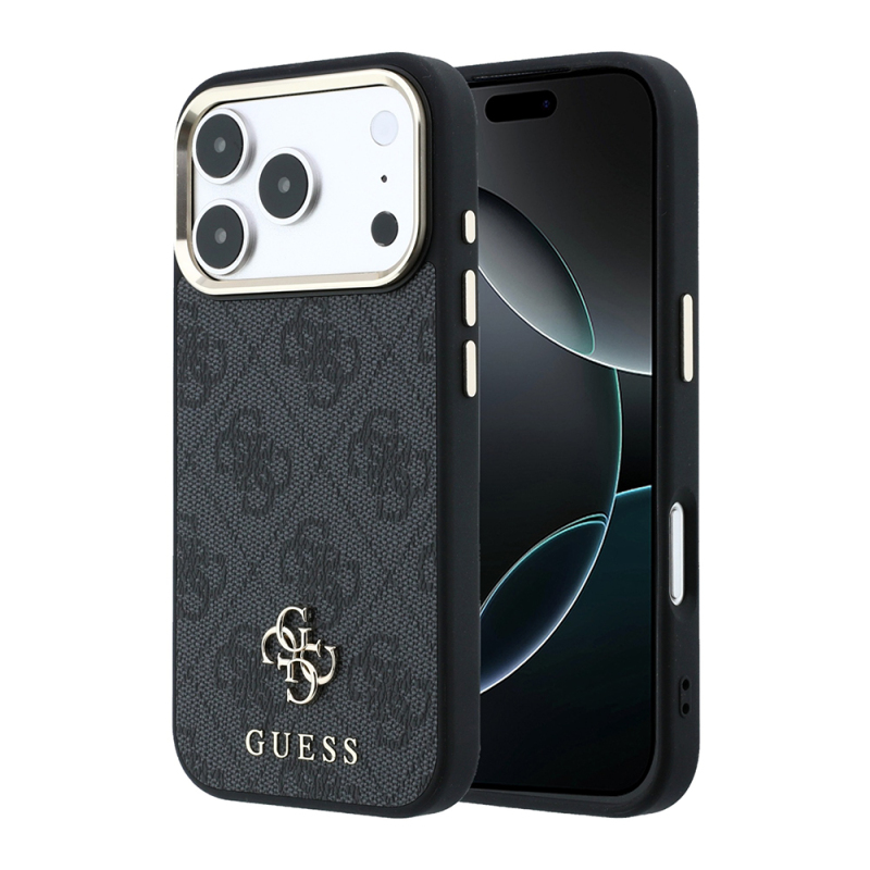 Apple iPhone 17 Pro Case Guess Original Licensed M-safe Charging Feature Small 4G Classic Logo Cover - 2
