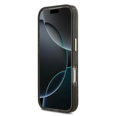 Apple iPhone 17 Pro Case Guess Original Licensed M-safe Charging Feature Text Logo Python Patterned Cover - 7