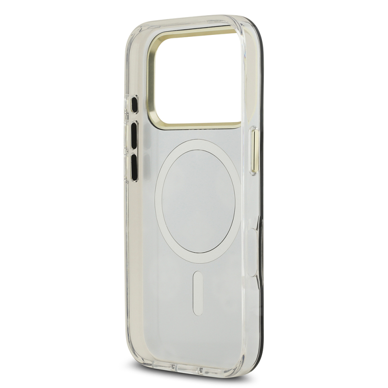 Apple iPhone 17 Pro Case Guess Original Licensed Metal Camera Frame Glitter Mirror Cover - 16