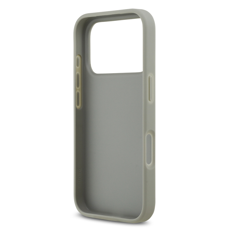 Apple iPhone 17 Pro Case Guess Original Licensed Stone Back Triangle Logo Cover - 32