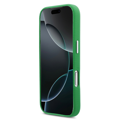 Apple iPhone 17 Pro Case, Lacoste Original Licensed, M-Safe Charging Enabled, PVC Piqué Patterned Back, Iconic Crocodile Weave Logo Cover - 5