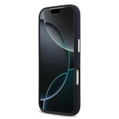 Apple iPhone 17 Pro Case Lacoste Original Licensed M-Safe Charging Feature Iconic Logo Metal Camera Frame Silicone Cover - 15