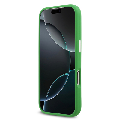 Apple iPhone 17 Pro Case Lacoste Original Licensed M-Safe Charging Feature Iconic Logo Metal Camera Frame Silicone Cover - 21