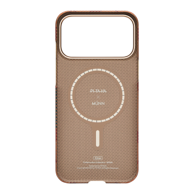 Apple iPhone 17 Pro Case M-safe Charging Enabled Aramid Fiber Pitaka Flora in Grid Series Cover - 14