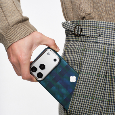Apple iPhone 17 Pro Case M-safe Charging Enabled Aramid Fiber Pitaka Flora in Grid Series Cover - 16