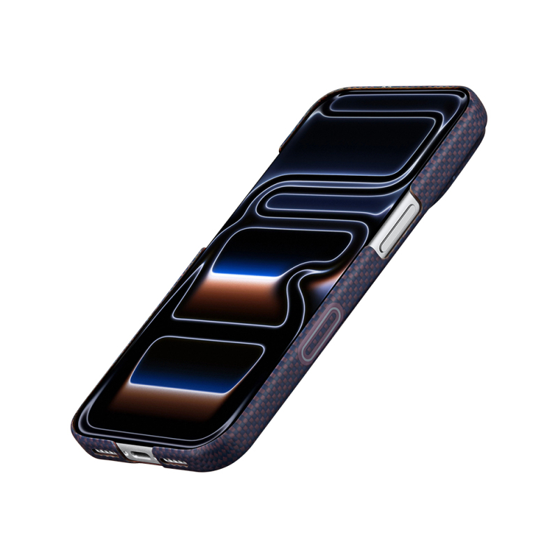 Apple iPhone 17 Pro Case M-safe Charging Enabled Aramid Fiber Pitaka Sakura Hours Series Cover - 8
