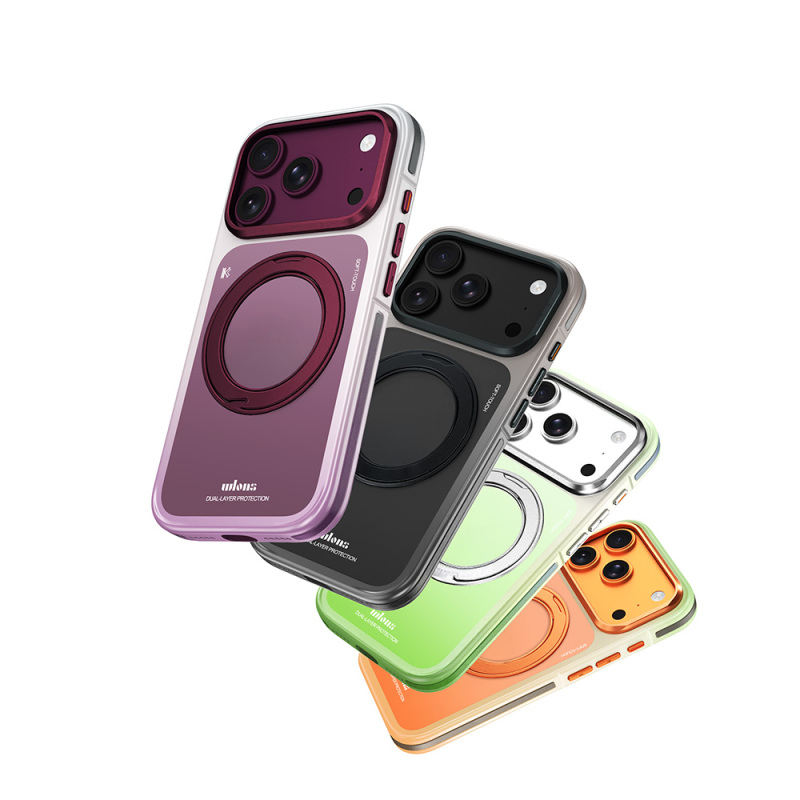 Apple iPhone 17 Pro Case M-safe Charging Enabled Hard PC Stand by Wlons Arvox Cover - 9