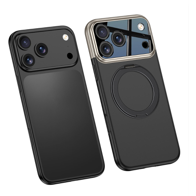 Apple iPhone 17 Pro Case M-safe Charging Feature 360 Degree Stand Double-Piece Zore Torino Cover - 9