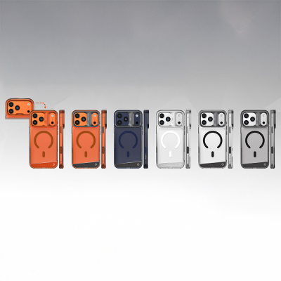 Apple iPhone 17 Pro Case M-safe Charging Feature Airbag Design O-Ring Transparent Kajsa Trans Aluminum Shield Series Cover - 14