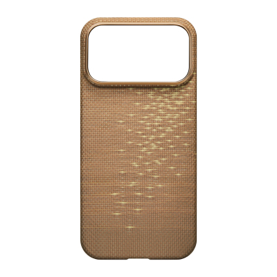 Apple iPhone 17 Pro Case M-safe Charging Feature Aramid Fiber Pitaka Glints of Gold Ultra Slim Series Cover - 4