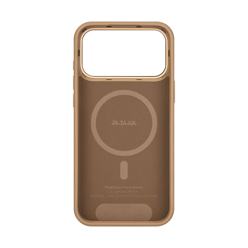 Apple iPhone 17 Pro Case M-safe Charging Feature Aramid Fiber Pitaka Military-Grade Sunset-Moonrise Series Sunset Cover - 4