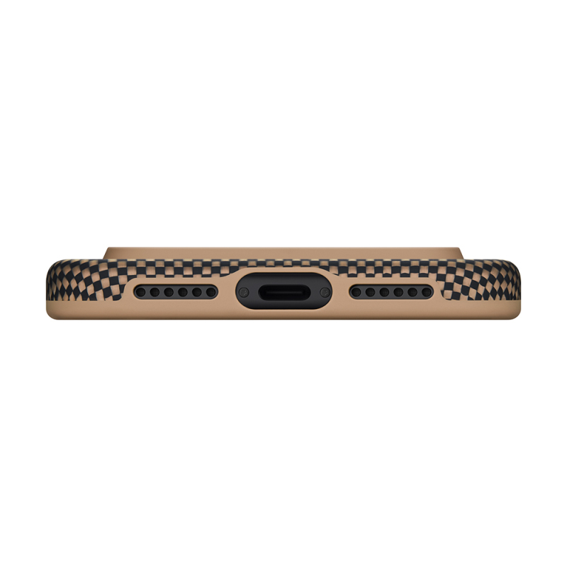 Apple iPhone 17 Pro Case M-safe Charging Feature Aramid Fiber Pitaka Military-Grade Sunset-Moonrise Series Sunset Cover - 8